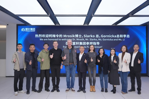 德国柯梅令首席执行官Dr.Peter Mrosik等一行莅临富轩集团
