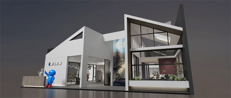 富轩全屋门窗：第25届广州中国建博会，展位效果图揭秘