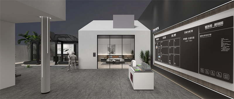 富轩全屋门窗：第25届广州中国建博会，展位效果图揭秘