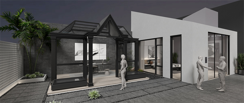 富轩全屋门窗：第25届广州中国建博会，展位效果图揭秘